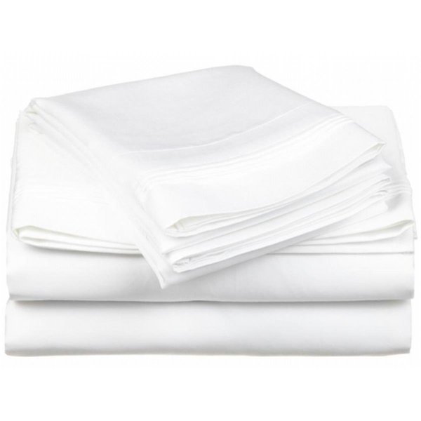 Superior  Egyptian Cotton 650 Thread Count Solid Sheet Set  King-White 650KGSH SLWH